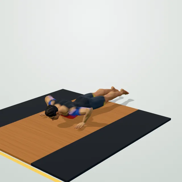 Wide Push-Up — 3D demo