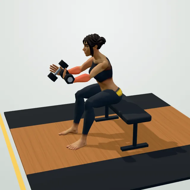 Wrist Curl — 3D demo